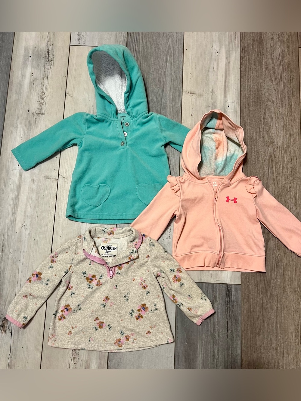 Under Armour, OshKosh, Carter’s Hoodie Bundle
